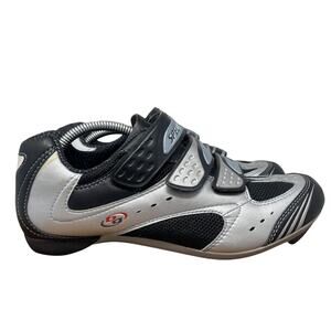Specialized Cycling Shoes Womens US 9 Silver Black Hook & Loop BG 6103-3540